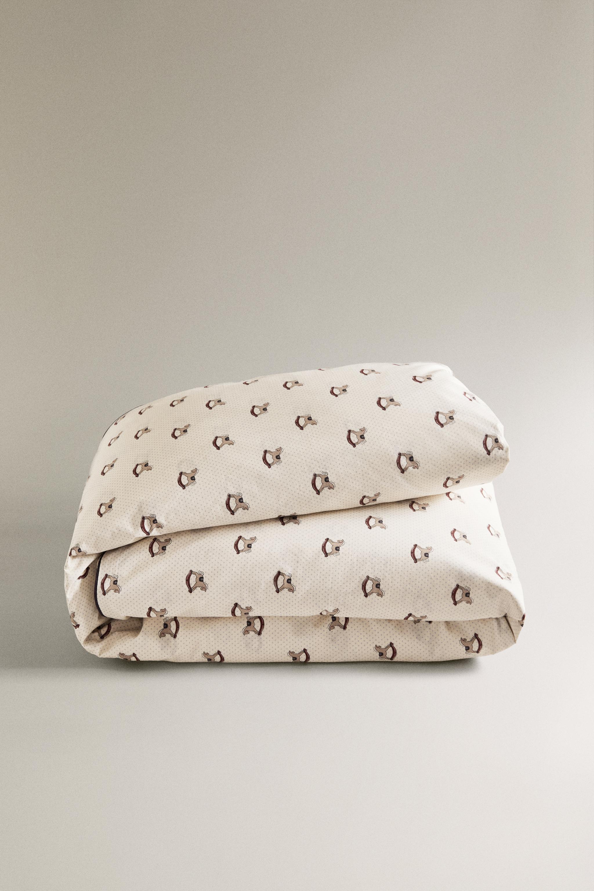 HOUSSE DE COUETTE ENFANT CHEVAL NOËL